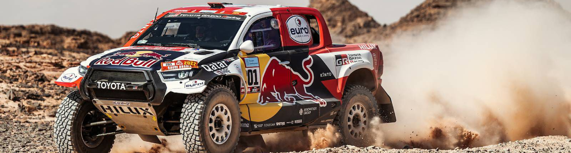 Изображение на странице НАССЕР АЛЬ-АТТИЯ ЗА РУЛЕМ TOYOTA HILUX СТАЛ ПОБЕДИТЕЛЕМ РАЛЛИ-РЕЙДА «ДАКАР-2022» Тойота Центр Орск